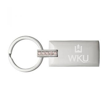 Jeweled Keychain Fob - Western Kentucky Hilltoppers