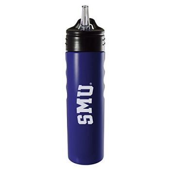 24 oz Stainless Steel Sports Water Bottle - SMU Mustangs