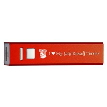 Quick Charge Portable Power Bank 2600 mAh  - I Love My Jack Russel Terrier