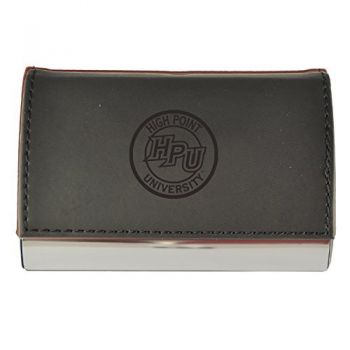 PU Leather Business Card Holder - High Point Panthers