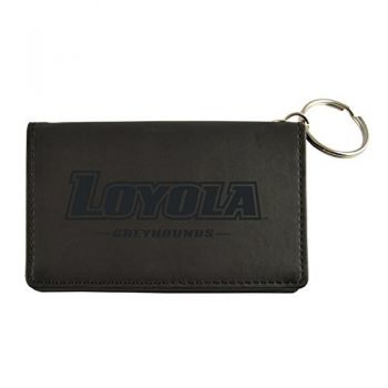 PU Leather Card Holder Wallet - Loyola Maryland Greyhounds