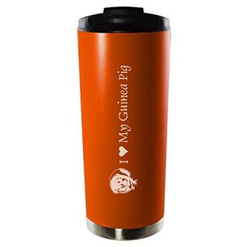 16 oz Vacuum Insulated Tumbler with Lid  - I Love My Guinea Pig