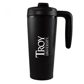 16 oz Insulated Tumbler with Handle - Troy Trojans