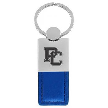 Modern Leather and Metal Keychain - Presbyterian Blue Hose