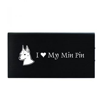 Quick Charge Portable Power Bank 8000 mAh  - I Love My Miniature Pinscher