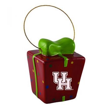 Ceramic Gift Box Shaped Holiday - University of Houston