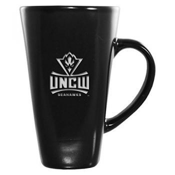 16 oz Square Ceramic Coffee Mug - UNC Wilmington Seahawks