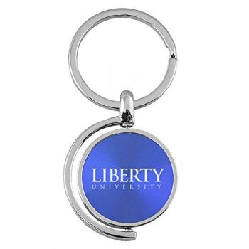 Spinner Round Keychain - Liberty Flames