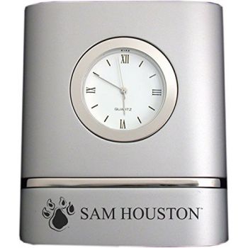 Modern Desk Clock - Sam Houston State Bearkats 