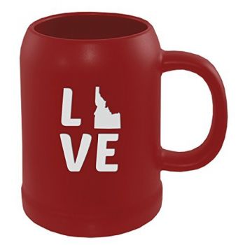 22 oz Ceramic Stein Coffee Mug - Idaho Love - Idaho Love