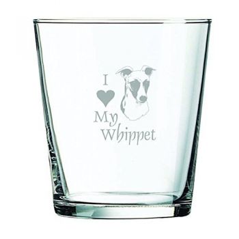 13 oz Cocktail Glass  - I Love My Whippet