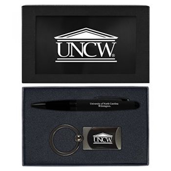 Prestige Pen and Keychain Gift Set - UNC Wilmington Seahawks