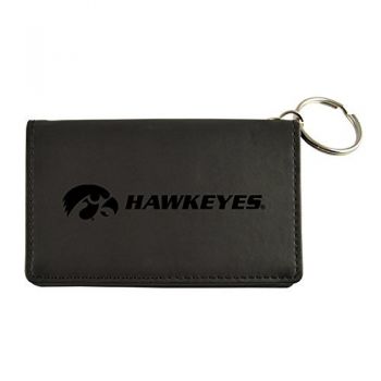 PU Leather Card Holder Wallet - Iowa Hawkeyes
