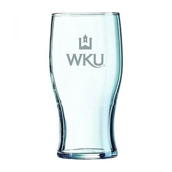 19.5 oz Irish Pint Glass - Western Kentucky Hilltoppers