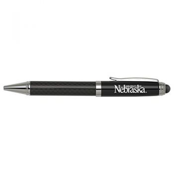 Carbon Fiber Ballpoint Stylus Pen - Nebraska Cornhuskers