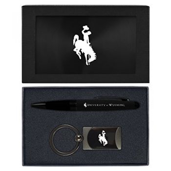 Prestige Pen and Keychain Gift Set - Wyoming Cowboys