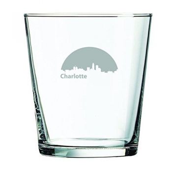 13 oz Cocktail Glass - Charlotte City Skyline