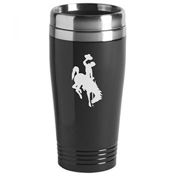 16 oz Stainless Steel Insulated Tumbler - Wyoming Cowboys