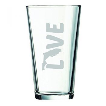 16 oz Pint Glass  - Florida Love - Florida Love