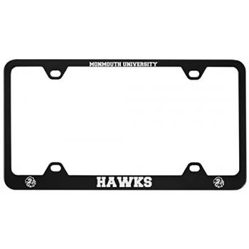 Stainless Steel License Plate Frame - Monmouth Hawks