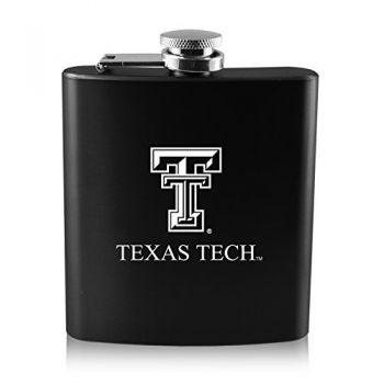 6 oz Stainless Steel Hip Flask - Texas Tech Red Raiders