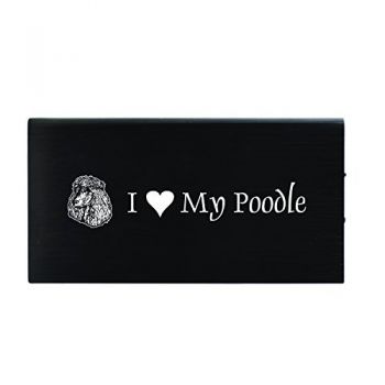 Quick Charge Portable Power Bank 8000 mAh  - I Love My Poodle