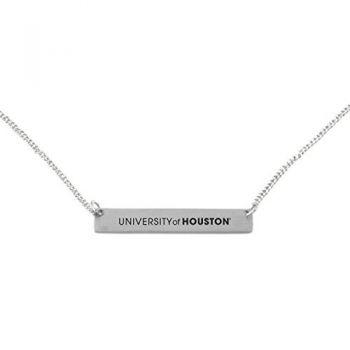 Brass Bar Necklace - University of Houston