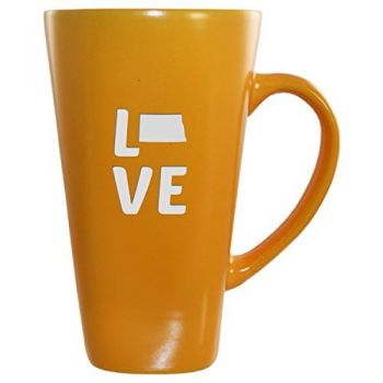 16 oz Square Ceramic Coffee Mug - North Dakota Love - North Dakota Love