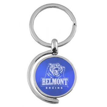 Spinner Round Keychain - Belmont Bruins