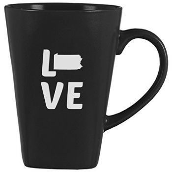 14 oz Square Ceramic Coffee Mug - Pennsylvania Love - Pennsylvania Love