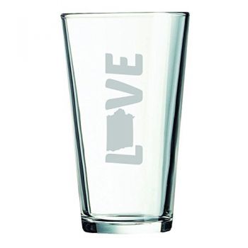 16 oz Pint Glass  - Iowa Love - Iowa Love
