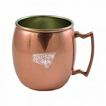 16 oz Stainless Steel Copper Toned Mug - Towson Tigers