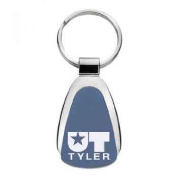 Teardrop Shaped Keychain Fob - UT Tyler Patriots