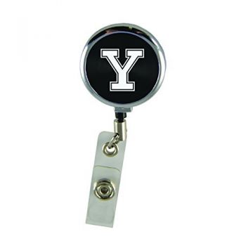Retractable ID Badge Reel - Yale Bulldogs