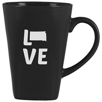 14 oz Square Ceramic Coffee Mug - South Dakota Love - South Dakota Love