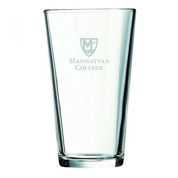 16 oz Pint Glass  - Manhattan College Jaspers