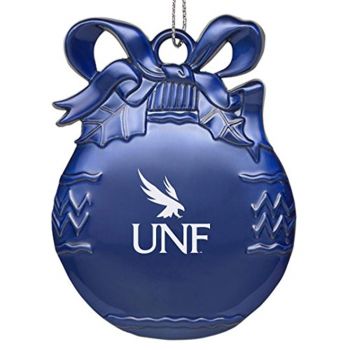 Pewter Christmas Bulb Ornament - UNF Ospreys