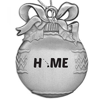 Pewter Christmas Bulb Ornament - Hawaii Home Themed - Hawaii Home Themed