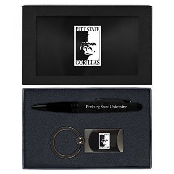Prestige Pen and Keychain Gift Set - PITT State Gorillas