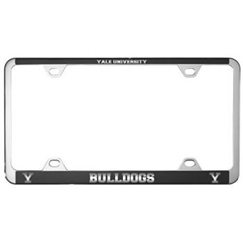 Stainless Steel License Plate Frame - Yale Bulldogs