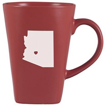 14 oz Square Ceramic Coffee Mug - I Heart Arizona - I Heart Arizona