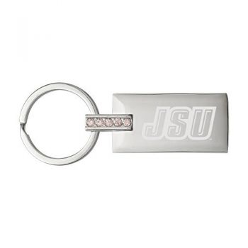 Jeweled Keychain Fob - Jacksonville State Gamecocks