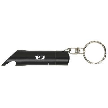 Keychain Bottle Opener & Flashlight - Youngstown State Penguins