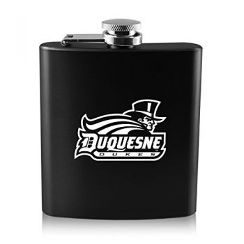 6 oz Stainless Steel Hip Flask - Duquesne Dukes