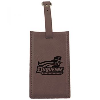 Travel Baggage Tag with Privacy Cover - Duquesne Dukes