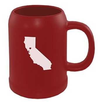 22 oz Ceramic Stein Coffee Mug - I Heart California - I Heart California