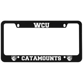 Stainless Steel License Plate Frame - Western Carolina Catamounts
