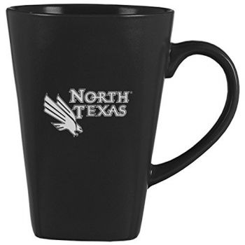 14 oz Square Ceramic Coffee Mug - North Texas Mean Green