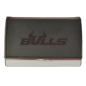 PU Leather Business Card Holder - South Florida Bulls