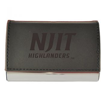 PU Leather Business Card Holder - NJIT Highlanders